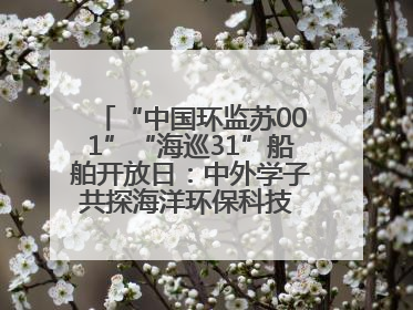 “中国环监苏001”“海巡31”船舶开放日：中外学子共探海洋环保科技 跨文化交流筑牢“蓝色”友谊